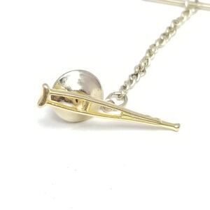 Vintage Crutch Shape Gold Tone Tie Pin, Dr. Hospital, Novelty brooch